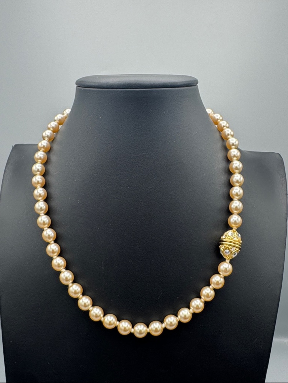Nolan Miller Glass Pearl Style Necklace